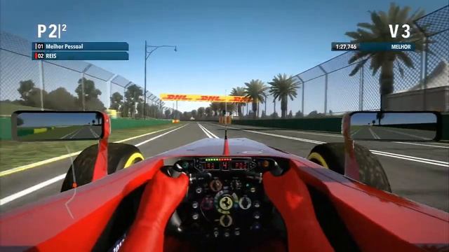 GTBazinga - F1 2012 (Ferrari / Albert Park) - Teste da visão de Cockpit - Gameplay HD смотреть онлайн