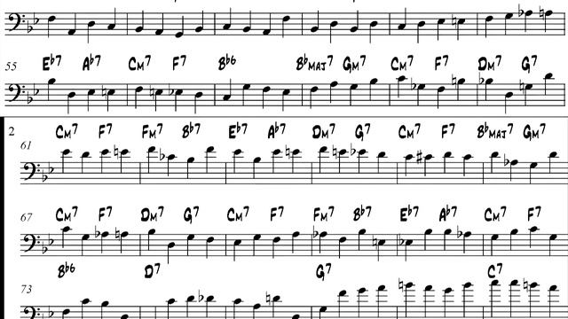 Oleo by Paul Chambers - Bass Transcription смотреть онлайн