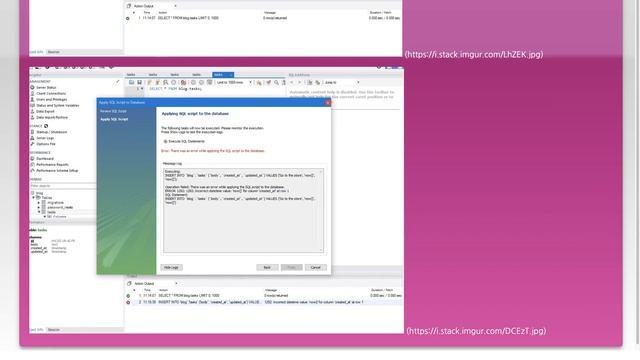 MySQL Workbench: Can't apply NOW() to timestamps field смотреть онлайн