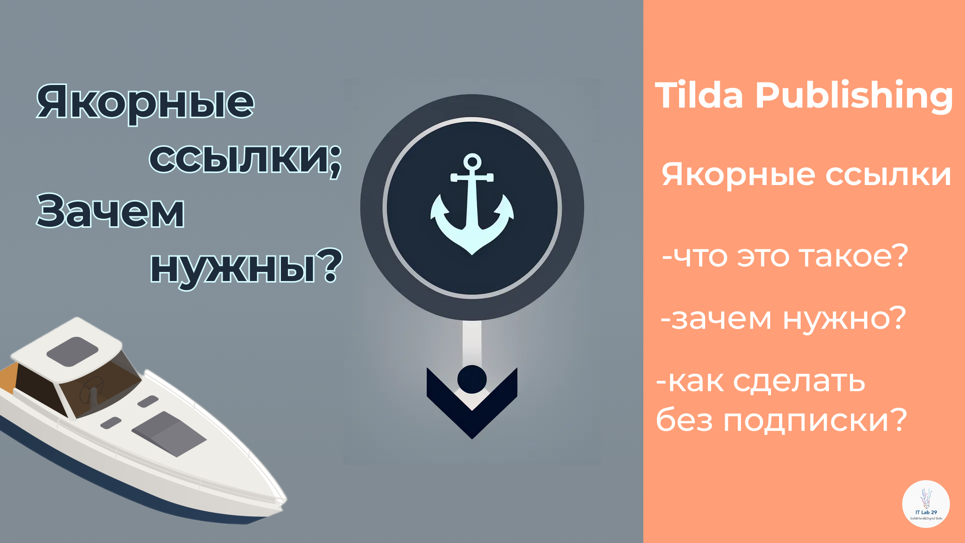Что такое якорные ссылки? | Tilda Publishing смотреть онлайн