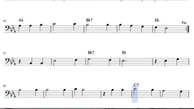 Tutaina Sheet Music for Cello and Bassoon Christmas Carol смотреть онлайн