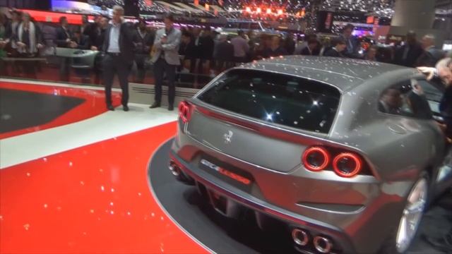 Ferrari GTC4Lusso outside and inside at Geneva Motor Show 2016 смотреть онлайн