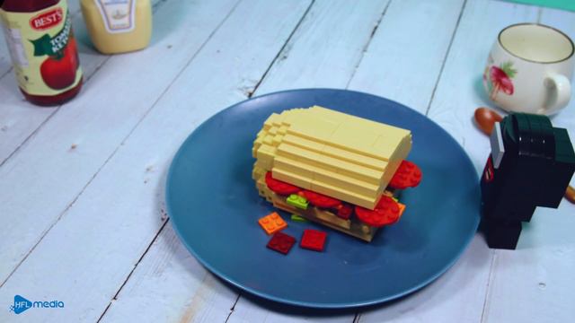 Eating LEGO Sandwich Super Special In Real Life - Mukbang Lego Food Stop Motion Cooking  ASMR