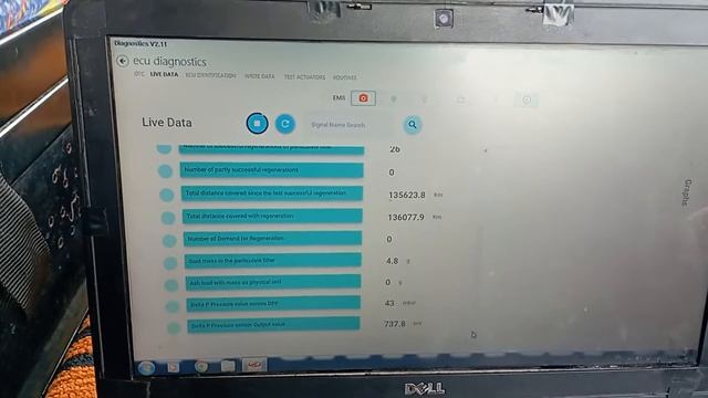 P2461.P2455 Code Delta P Sensor Faulty | Particulate Filter Pressure Sensor Current Value T.T STUDI
