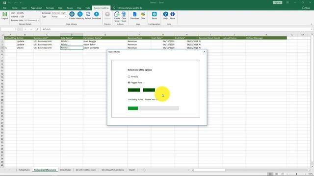 Edit Rollup Rule of Oracle Fusion Incentive Compensation Rules using custom excel addin смотреть онлайн