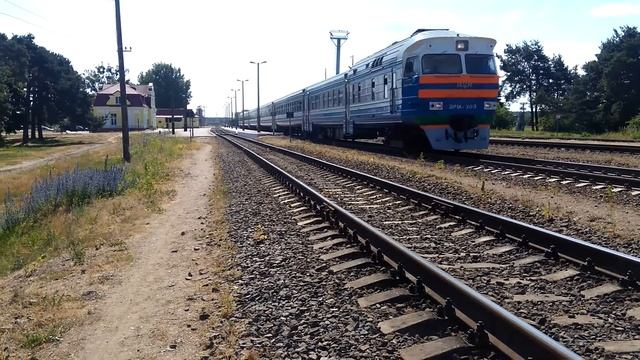 Дизель-поезд ДР1А-303 сообщением "Лида-Гродно" / DR1A-303 message "Lida-Grodno" смотреть онлайн