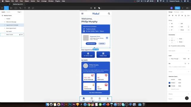Medical App UI Kit Template - Sketch, Figma, Photoshop and Adobe Xd File Design смотреть онлайн