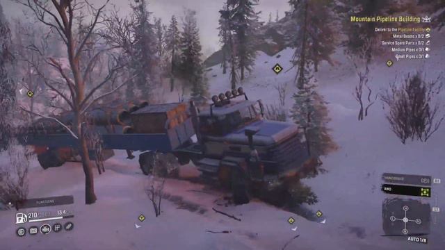 SNOWRUNNER Gameplay Part 16 - CATERPILLAR 745C смотреть онлайн