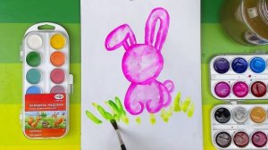 Как нарисовать ЗАЙЧИКА уроки рисования для детей РыбаКит