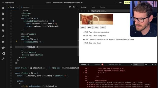 Here is another fun beginner React challenge (image slider) смотреть онлайн