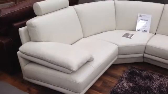 Natuzzi Plaza corner group high quality Italian Italian leather смотреть онлайн