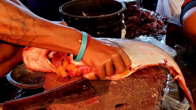 Amazing Cutting Skills - Big Pangas Fish Cutting In Fish Market | Fish Cutting Skills
