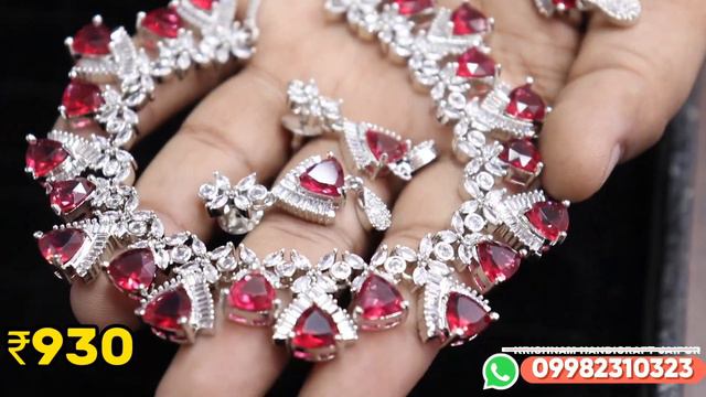 Latest Premium AD Jewellery Collection | New Imported American Diamond Jewellery || #adjewellery смотреть онлайн