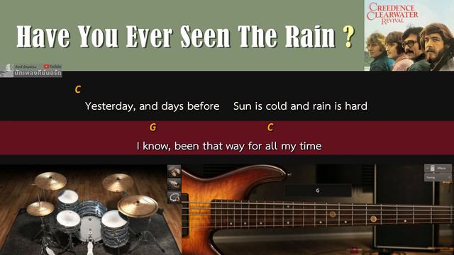 Have You Ever Seen The Rain - CCR [ Guitar Backing track ] смотреть онлайн