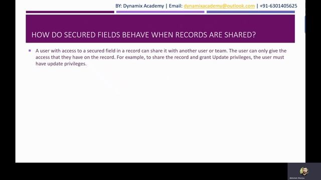 Field Level Security in Dynamics 365 CRM or Field Security Profile in MS D365 CRM | Dynamix academy смотреть онлайн