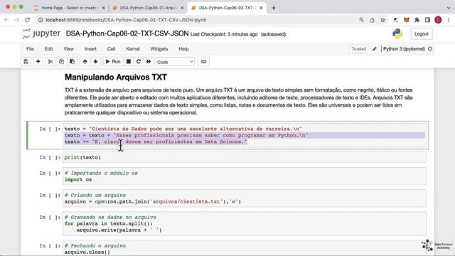 Manipulando Arquivos TXT em Python com o Pacote OS смотреть онлайн