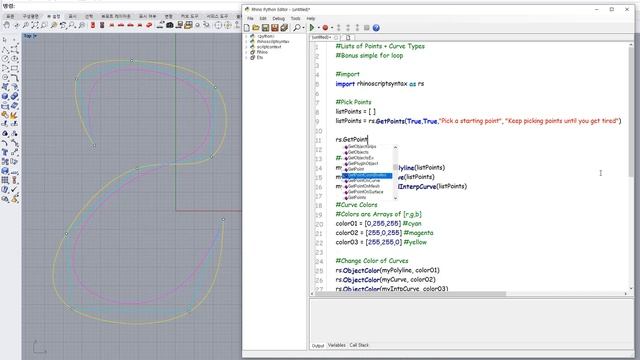 Coinam - Rhino Python - Points Curves - 004 смотреть онлайн