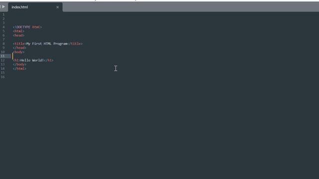 First HTML Program смотреть онлайн