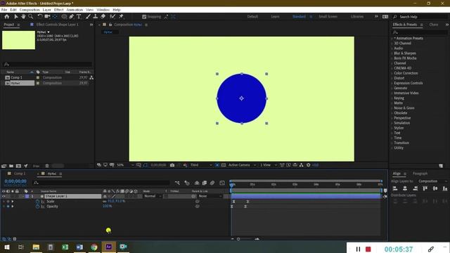 Как сделать пульсирующую кнопку в After Effects? смотреть онлайн