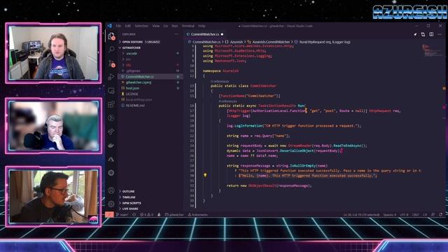 Building a Git Commit Watcher with Azure Functions and Github [Part 1] - Azureish Live! смотреть онлайн