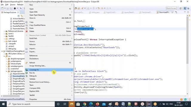 VIDEO#19 WEBDRIVER FileUpload Download Using Chrome Firefox RobotClass AUtoItInstallation MAY4 2021 смотреть онлайн