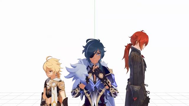 【MMD/Genshin Impact】 START:DASH!! - Aether/Diluc/Kaeya