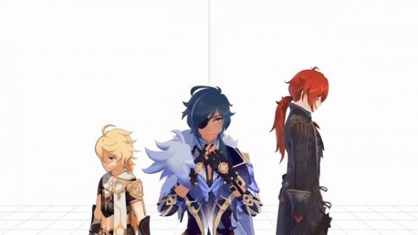 【MMD/Genshin Impact】 START:DASH!! - Aether/Diluc/Kaeya