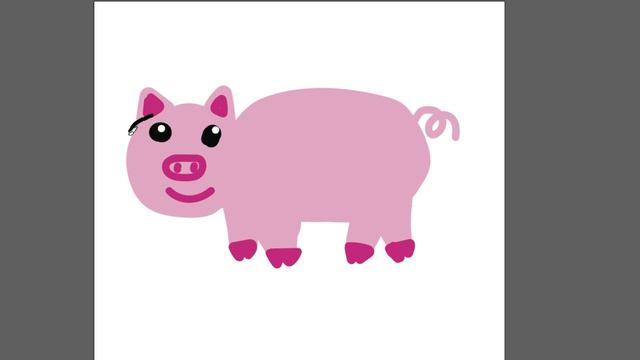 Рисуем свинку детям часть 32 смотреть онлайн