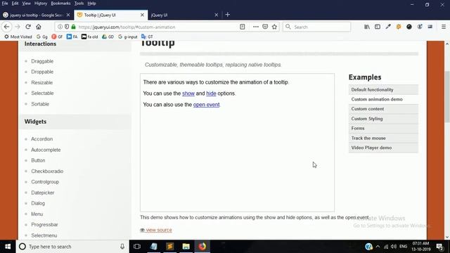 jQuery UI Tooltip | Animated Tooltip using jQuery UI смотреть онлайн