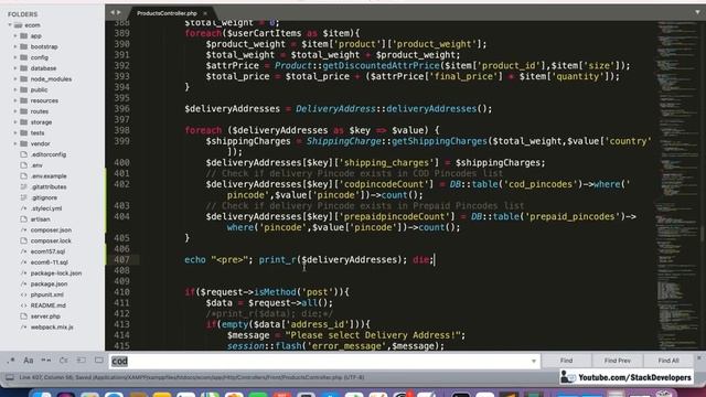 #166 Make E-commerce Website in Laravel 8 | Check Pincode Availability (I) | COD/Prepaid Pincodes смотреть онлайн