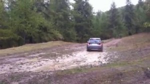 BMW X3 F25 30d off road in the mud