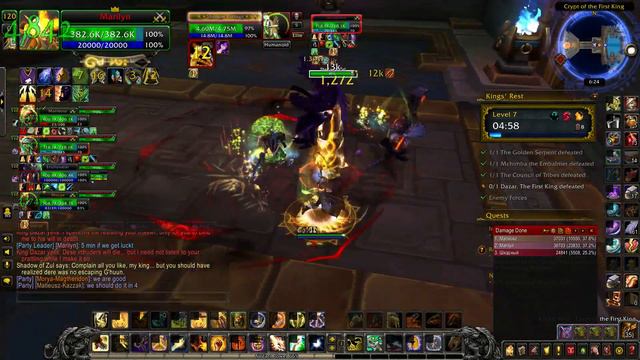 World Of Warcraft: Battle For Azeroth With Marilyn Mythic + Dungeon Part 20