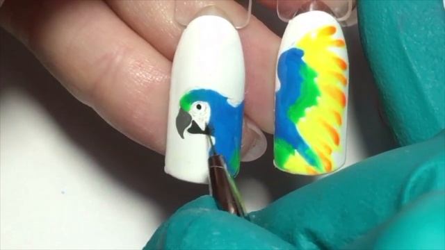 Марафон #рисуй_с_Че2. Дизайн ногтей "Попугай" смотреть онлайн