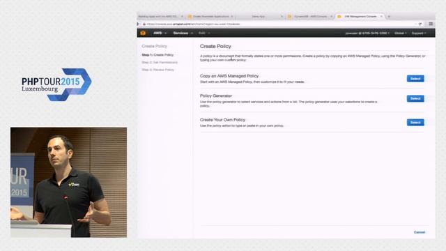 Building Apps with the AWS SDK for PHP - Carlos Condé #phptour смотреть онлайн