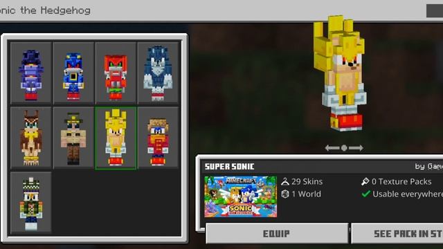 New Sonic X Minecraft Skins смотреть онлайн