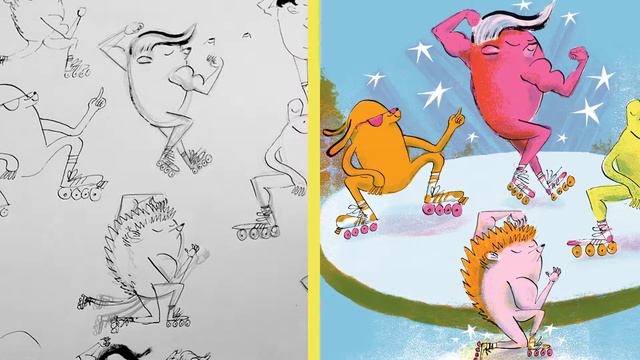 Klaus Flugge Prize shortlist sketchbook Joseph Hollis on making Pierre's New Hair смотреть онлайн