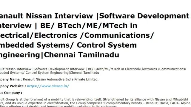 FRESHER INTERVIEW | FORD , NISSAN , WIPRO | CHENNAI & BANGALORE смотреть онлайн