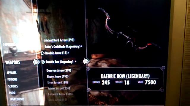 Skyrim BEST BOW/WEAPON IN THE GAME 245 DAMAGE!!!!!!! смотреть онлайн
