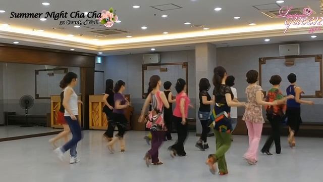 Summer Night Cha Cha Line Dance(Beginner) Ir Torre Demo смотреть онлайн