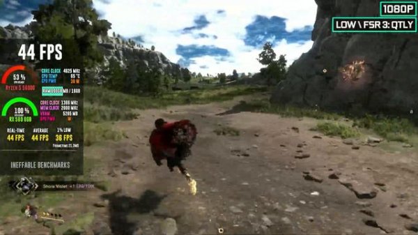 Forspoken: RX 580 + Ryzen 5 5600G - AMD FSR 3 Testing and Frame Generation?