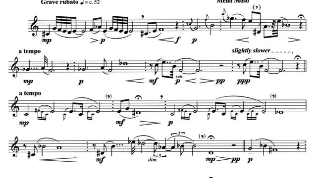 Lamentations #2 for alto flute by Michel Plourde смотреть онлайн