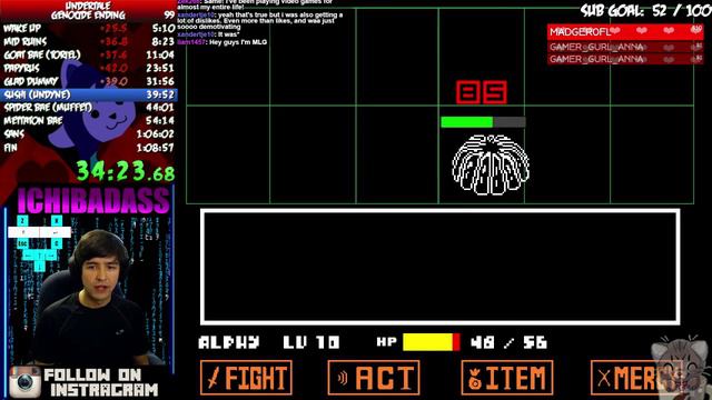 3RD in the World! Undertale GENOCIDE Speedrun 1:08.25 смотреть онлайн