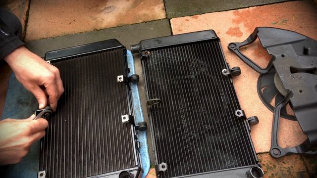 Radiator swap on Honda hornet смотреть онлайн
