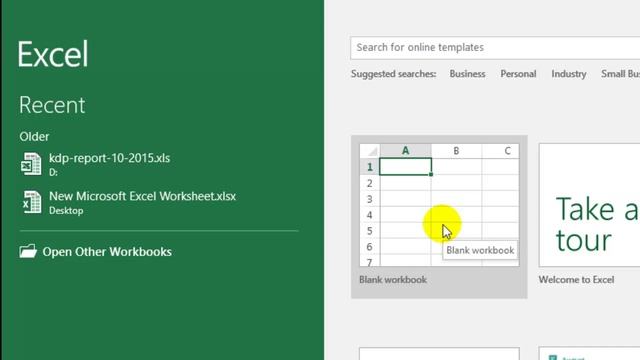 How to open a blank workbook in Excel 2016 смотреть онлайн