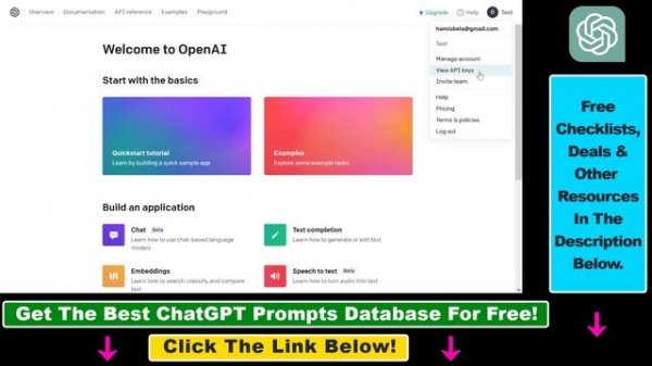 How To Get A ChatGPT 4 API Key?