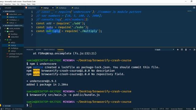 Browserify crash course | Learn Browserify in one video ( Bangla tutorial) смотреть онлайн