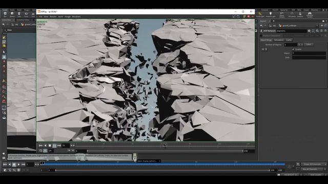 Houdini Ground Crack and Collapse || Terrain Destruction || Ground Destruction || Applied Houdini. смотреть онлайн