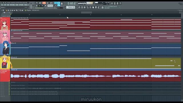 Kessoku Band - Guitar,Loneliness, and the Blue Planet(FL Studio Instrumental Cover) смотреть онлайн