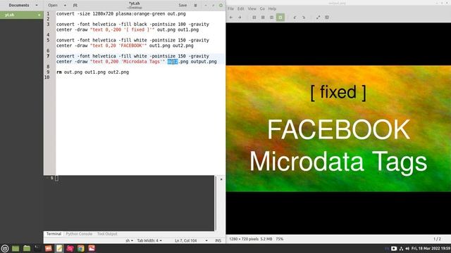 How to Write Bash Script for imagemagick to Generate YouTube Thumbnail смотреть онлайн