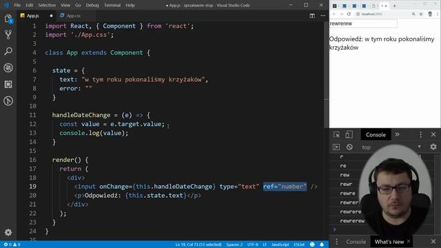 React - pobieranie danych z API - metoda fetch смотреть онлайн